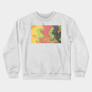 Abstract Color Pattern Crewneck Sweatshirt